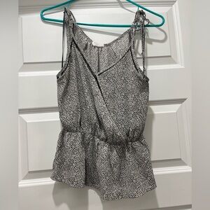 Sienna Sky Black and White Patterned Top